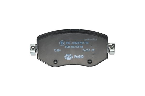 Brake pad set Hella 8DB 355 025-851