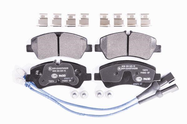 Hella 8DB 355 025-161 Brake Pad Set, disc brake 8DB355025161