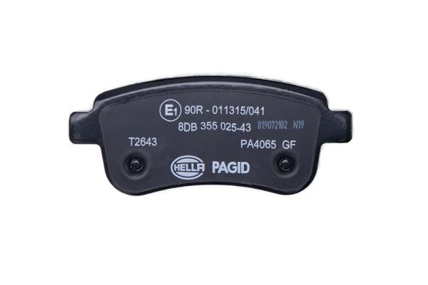 Brake Pad Set, disc brake Hella 8DB 355 025-431