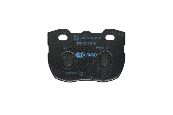 Brake Pad Set, disc brake Hella 8DB 355 037-941