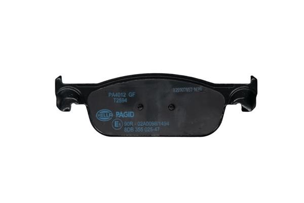 Brake Pad Set, disc brake Hella 8DB 355 025-471