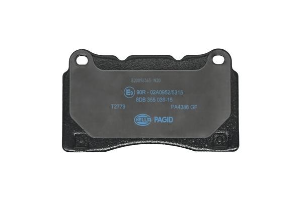 Brake pad set Hella 8DB 355 039-151