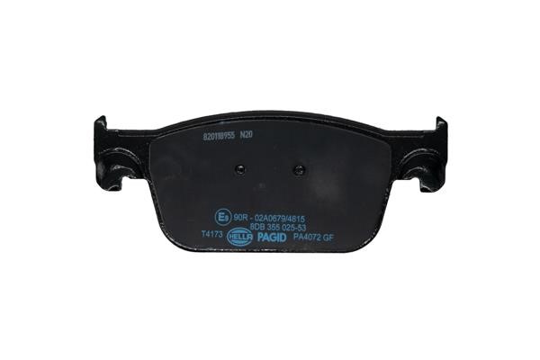Brake pad set Hella 8DB 355 025-531