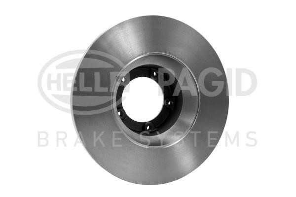Unventilated front brake disc Hella 8DD 355 100-291