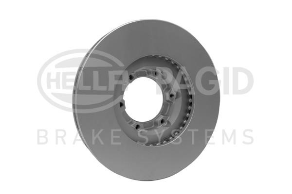 Front brake disc ventilated Hella 8DD 355 100-331