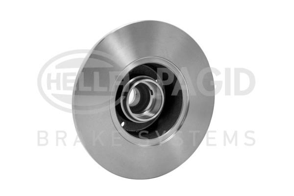 Unventilated front brake disc Hella 8DD 355 100-471