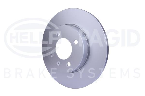 Unventilated front brake disc Hella 8DD 355 101-641