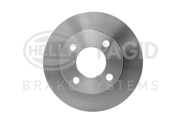 Hella 8DD 355 100-621 Rear brake disc, non-ventilated 8DD355100621