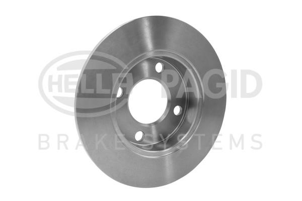 Rear brake disc, non-ventilated Hella 8DD 355 100-621
