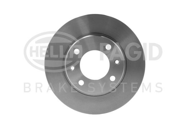 Hella 8DD 355 101-811 Rear brake disc, non-ventilated 8DD355101811