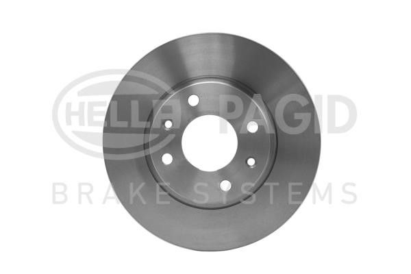 Hella 8DD 355 100-851 Unventilated front brake disc 8DD355100851