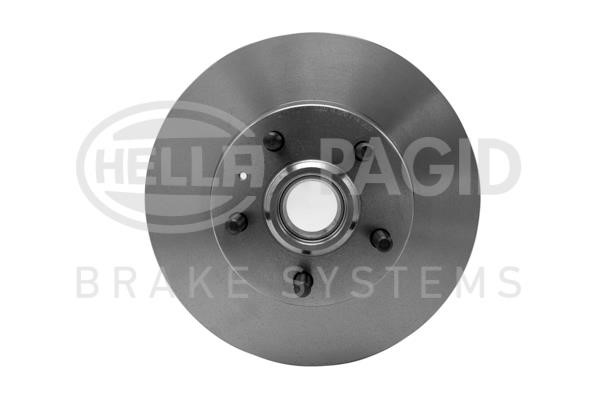Hella 8DD 355 100-881 Front brake disc ventilated 8DD355100881