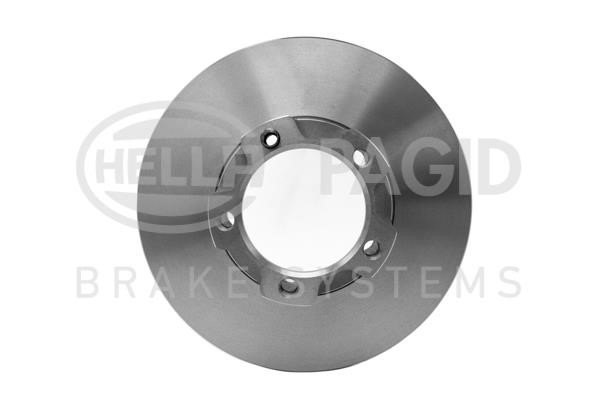 Hella 8DD 355 100-901 Unventilated front brake disc 8DD355100901