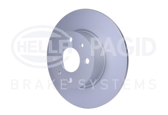 Rear brake disc, non-ventilated Hella 8DD 355 101-101