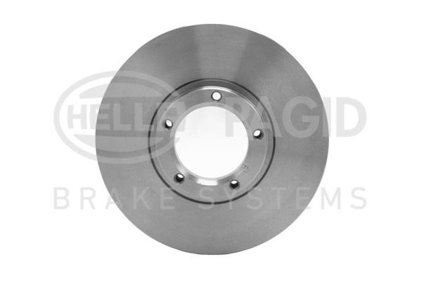 Hella 8DD 355 101-401 Unventilated front brake disc 8DD355101401