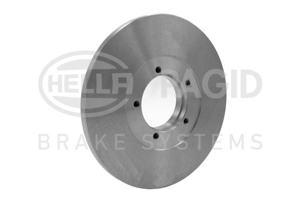 Unventilated front brake disc Hella 8DD 355 101-401
