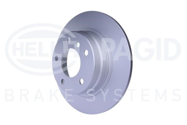 Rear brake disc, non-ventilated Hella 8DD 355 102-601