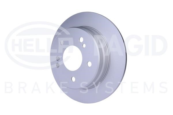 Rear brake disc, non-ventilated Hella 8DD 355 102-991