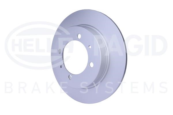 Rear brake disc, non-ventilated Hella 8DD 355 105-471
