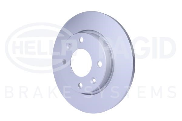 Unventilated front brake disc Hella 8DD 355 106-191