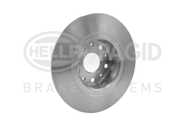 Rear brake disc, non-ventilated Hella 8DD 355 106-381