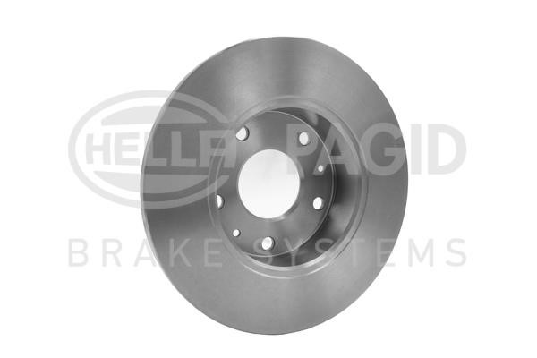 Unventilated front brake disc Hella 8DD 355 107-181