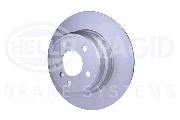 Rear brake disc, non-ventilated Hella 8DD 355 107-771