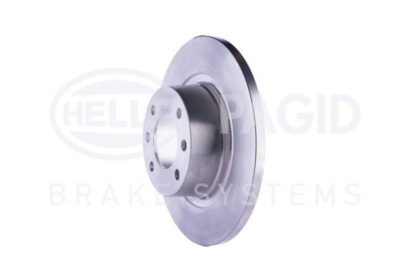Rear solid brake disc Hella 8DD 355 107-851