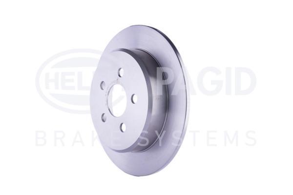 Rear brake disc, non-ventilated Hella 8DD 355 107-921