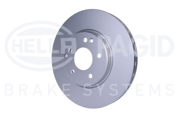 Front brake disc ventilated Hella 8DD 355 127-561