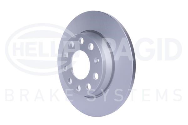 Rear solid brake disc Hella 8DD 355 107-561