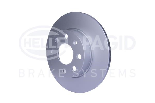 Unventilated front brake disc Hella 8DD 355 108-311
