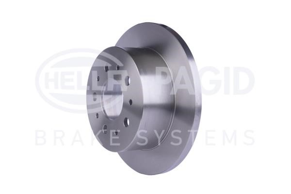Rear brake disc, non-ventilated Hella 8DD 355 108-961