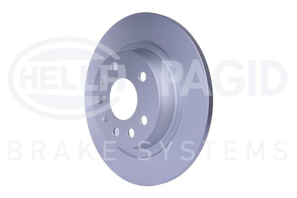 Rear brake disc, non-ventilated Hella 8DD 355 109-211