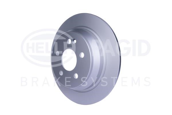 Rear brake disc, non-ventilated Hella 8DD 355 110-091