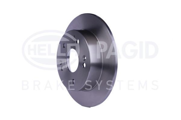 Rear solid brake disc Hella 8DD 355 110-311