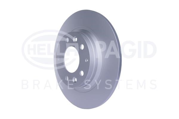 Rear brake disc, non-ventilated Hella 8DD 355 110-381