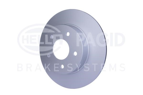 Rear brake disc, non-ventilated Hella 8DD 355 110-401