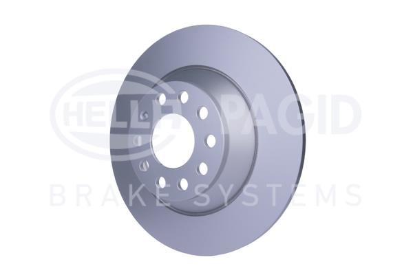 Rear brake disc, non-ventilated Hella 8DD 355 111-181