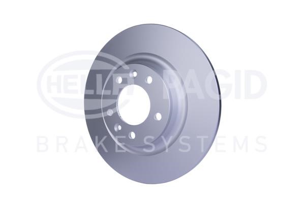 Rear brake disc, non-ventilated Hella 8DD 355 110-801