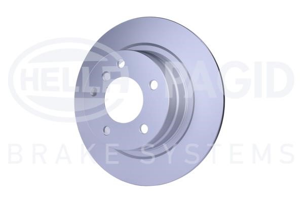 Rear brake disc, non-ventilated Hella 8DD 355 111-301