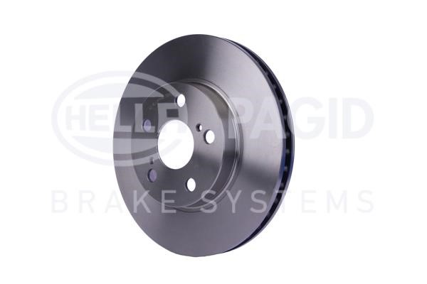 Rear brake disc, non-ventilated Hella 8DD 355 110-911