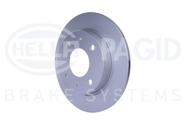 Rear brake disc, non-ventilated Hella 8DD 355 111-531