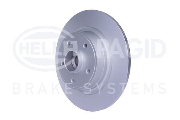 Rear brake disc, non-ventilated Hella 8DD 355 112-361