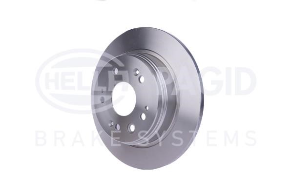 Rear brake disc, non-ventilated Hella 8DD 355 112-451