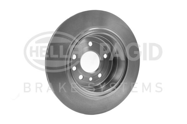 Rear ventilated brake disc Hella 8DD 355 112-491