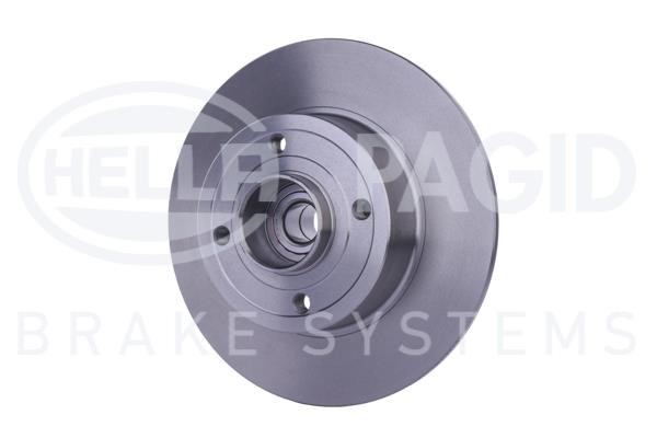 Rear brake disc, non-ventilated Hella 8DD 355 113-481