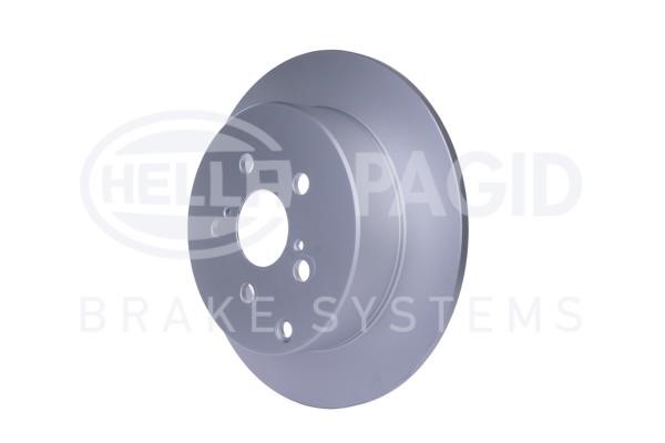 Rear brake disc, non-ventilated Hella 8DD 355 114-891