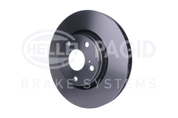 Front vented brake disc Hella 8DD 355 114-281