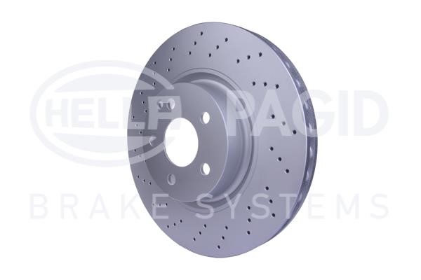 Front brake disc ventilated Hella 8DD 355 128-871